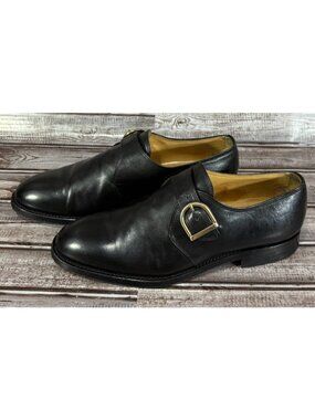 Roberto Botticelli Monk Strap leather Shoes size 7.5 Handmade Italy